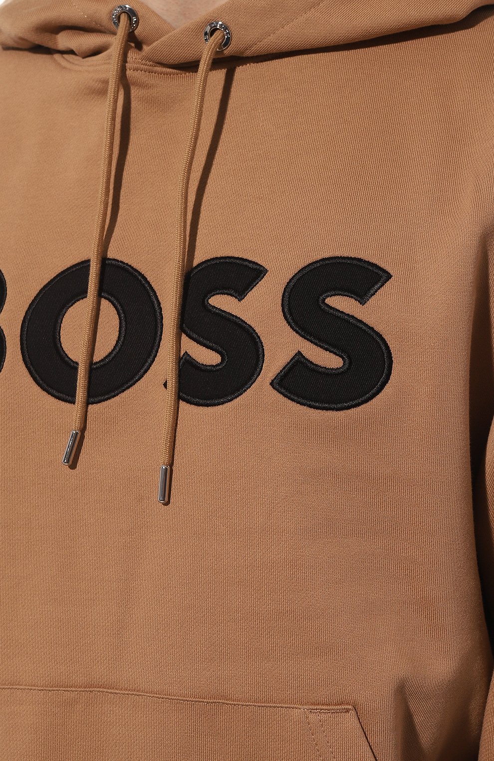 Хлопковое худи BOSS темно-бежевого цвета по цене 17400 руб., арт. 50486243, фото 5 Хлопковое худи BOSS, арт. 50486243, фото 5