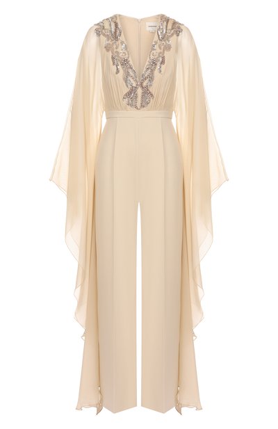 Шелковый комбинезон ZUHAIR MURAD, арт. RJS25033/CRCA016, фото 1