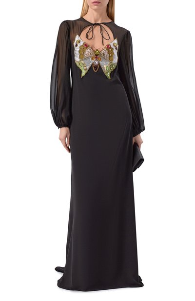 Платье из шерсти и шелка VALENTINO, арт. 8B3VDMS0/1MH, фото 2