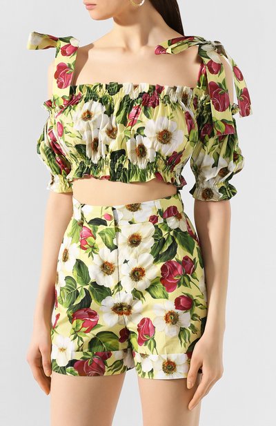 Хлопковый топ DOLCE & GABBANA, арт. F74F4T/HS5GE, фото 3