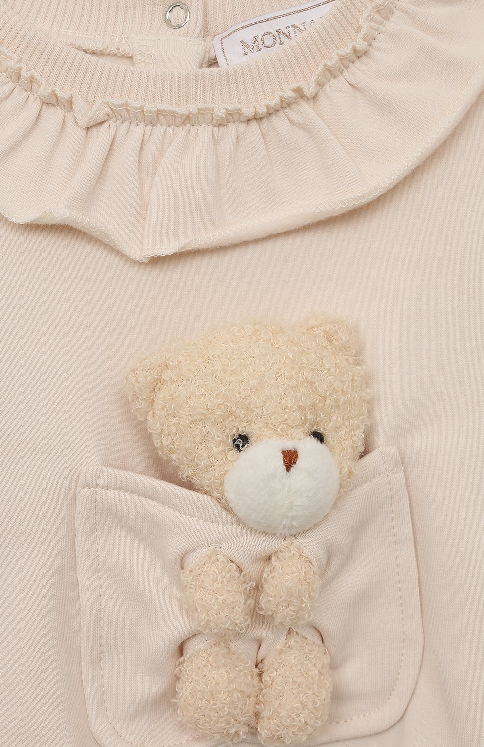 Хлопковый свитшот MONNALISA, арт. 39B608, фото 3