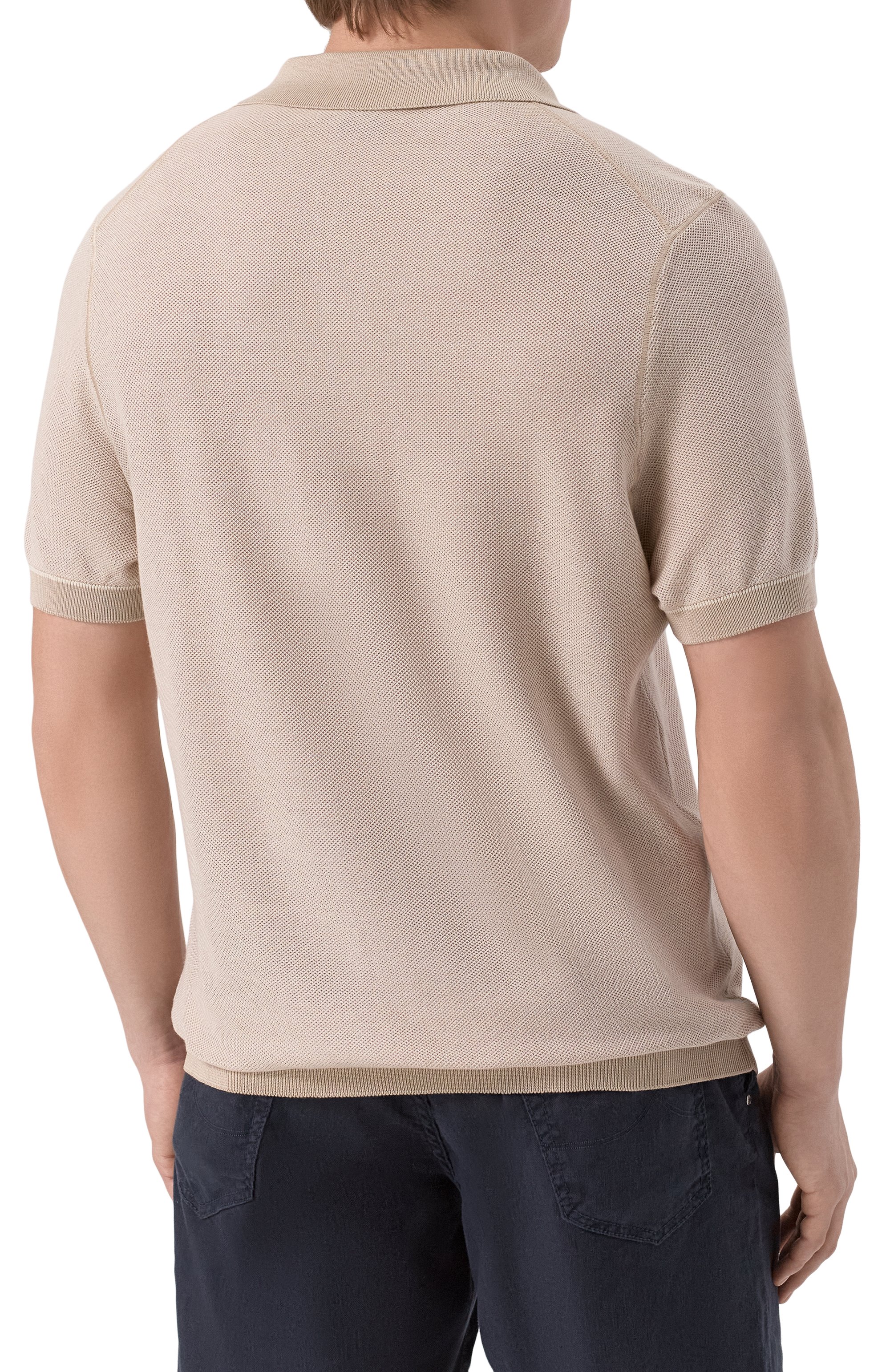 Поло из хлопка и лиоцелла BOSS, арт. 50537654, фото 4