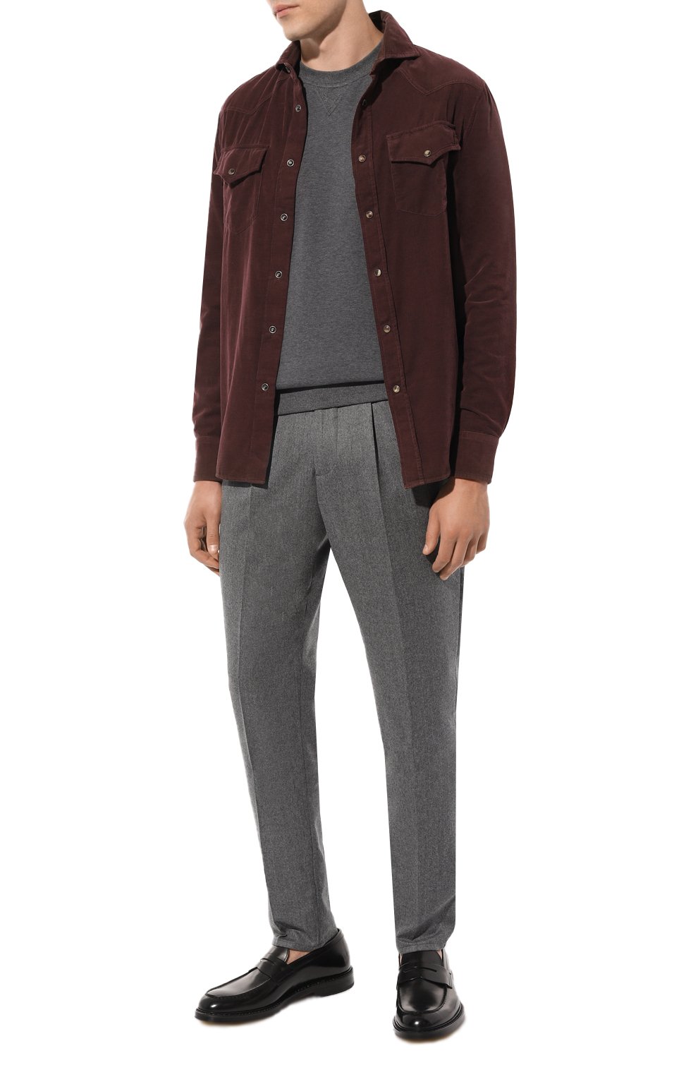 Шерстяные брюки BRUNELLO CUCINELLI, арт. ME226B2173, фото 2