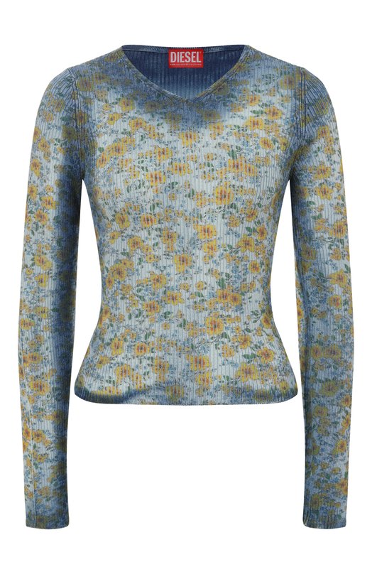 Хлопковый пуловер Diesel A23697/0EGED Голубой A23697/0EGED