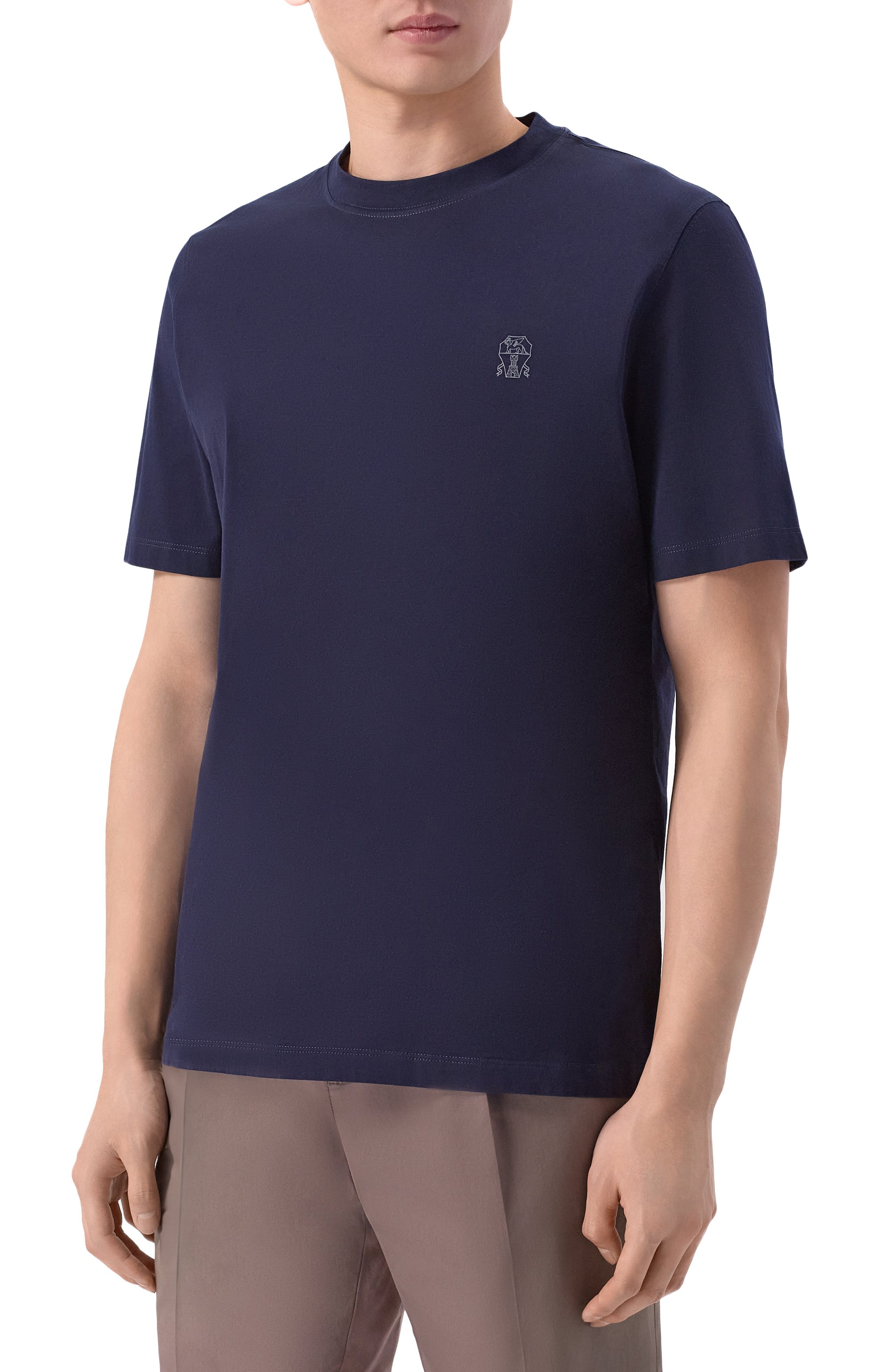 Хлопковая футболка BRUNELLO CUCINELLI, арт. M0B138440, фото 3