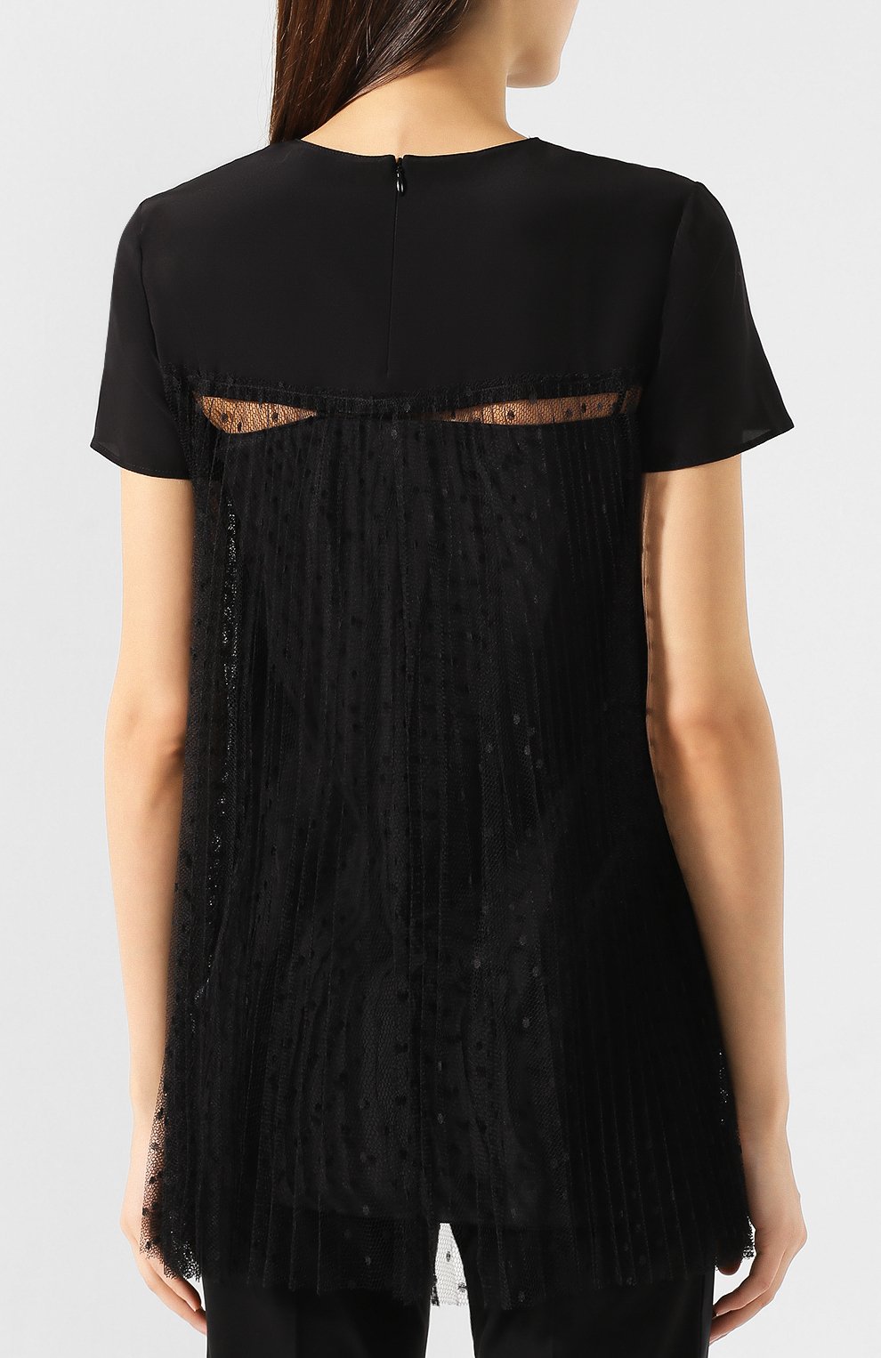 Шелковая футболка REDVALENTINO, арт. SR0AAA70/4JD, фото 4
