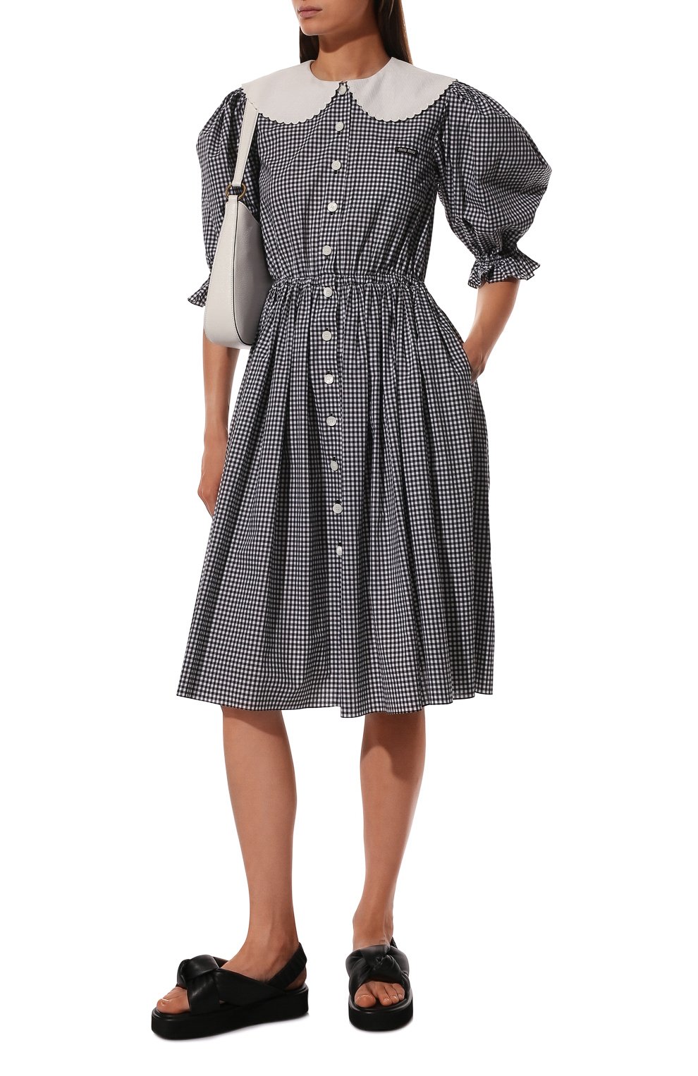 Кожаные сандалии MIU MIU, арт. 5X452D-LZK-F0002-040, фото 2