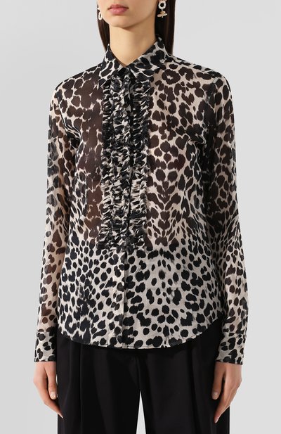 Хлопковая блузка DRIES VAN NOTEN, арт. 201-10751-9002, фото 3