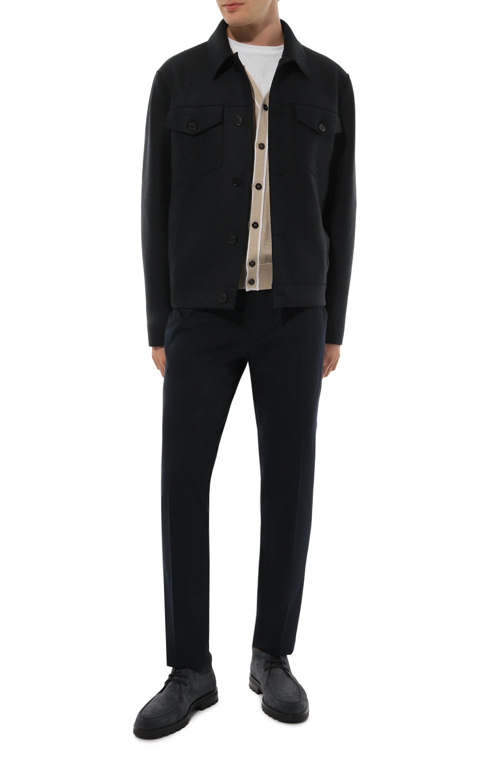 Замшевые ботинки detroit SANTONI, арт. MGDG18609NE0BSEY, фото 2