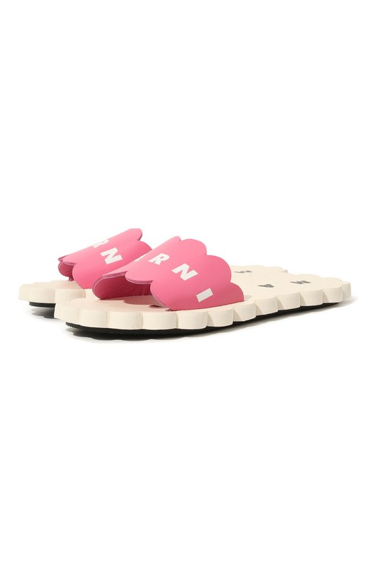 

Кожаные шлепанцы Marni, Розовый