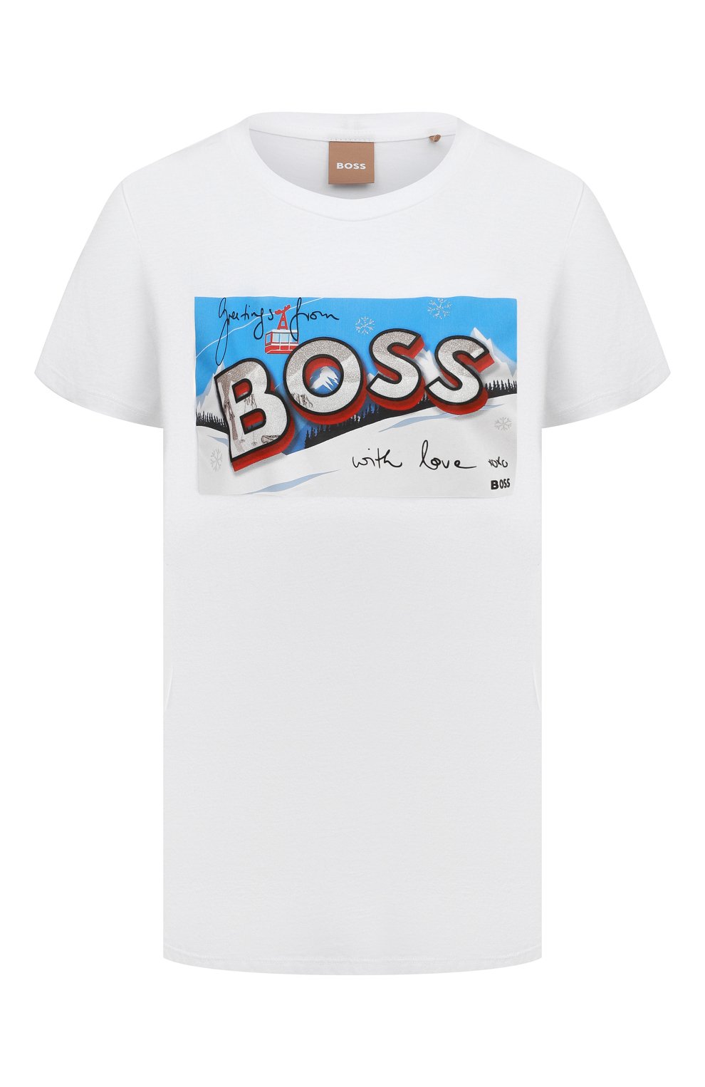 Хлопковая футболка BOSS, арт. 50479968, фото 1