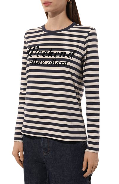 Хлопковый лонгслив WEEKEND MAX MARA, арт. QUIN0A, фото 3