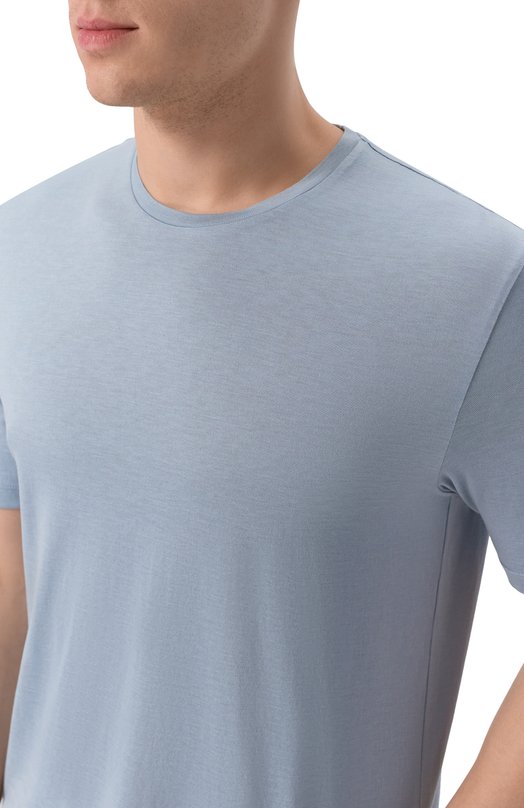 Футболка из шелка и хлопка 12 STOREEZ 137282 Синий  137282 Фото 5