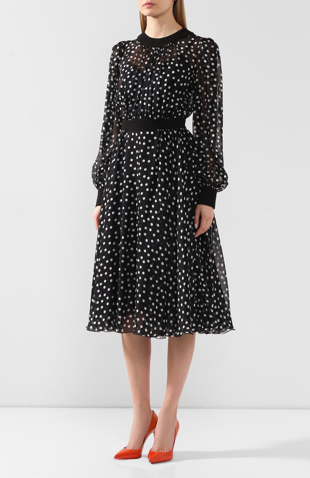 Шелковое платье DOLCE & GABBANA, арт. F6H5WT/IS1BP, фото 3