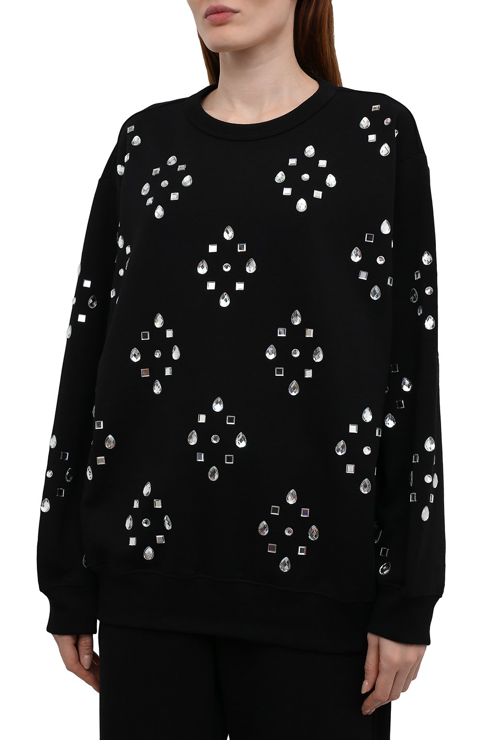 Хлопковый пуловер DRIES VAN NOTEN черного цвета по цене 49350 руб., арт. 212-031136-3608, фото 3 Хлопковый пуловер DRIES VAN NOTEN, арт. 212-031136-3608, фото 3