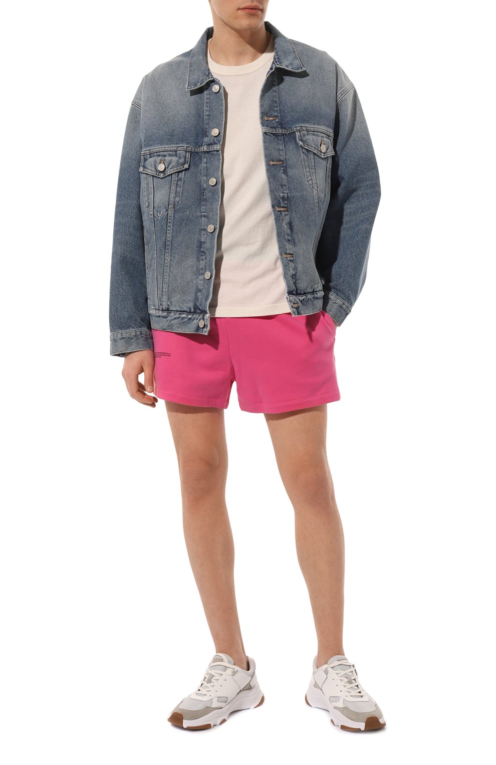 Хлопковые шорты PANGAIA розового цвета по цене 8735 руб., арт. 365 Shorts, фото 6 Хлопковые шорты PANGAIA, арт. 365 Shorts, фото 6