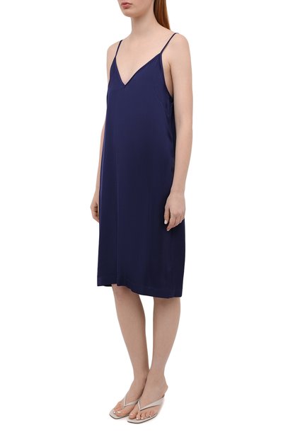Платье из вискозы DRIES VAN NOTEN синего цвета по цене 35350 руб., арт. 211-11052-2146, фото 3 Платье из вискозы DRIES VAN NOTEN, арт. 211-11052-2146, фото 3