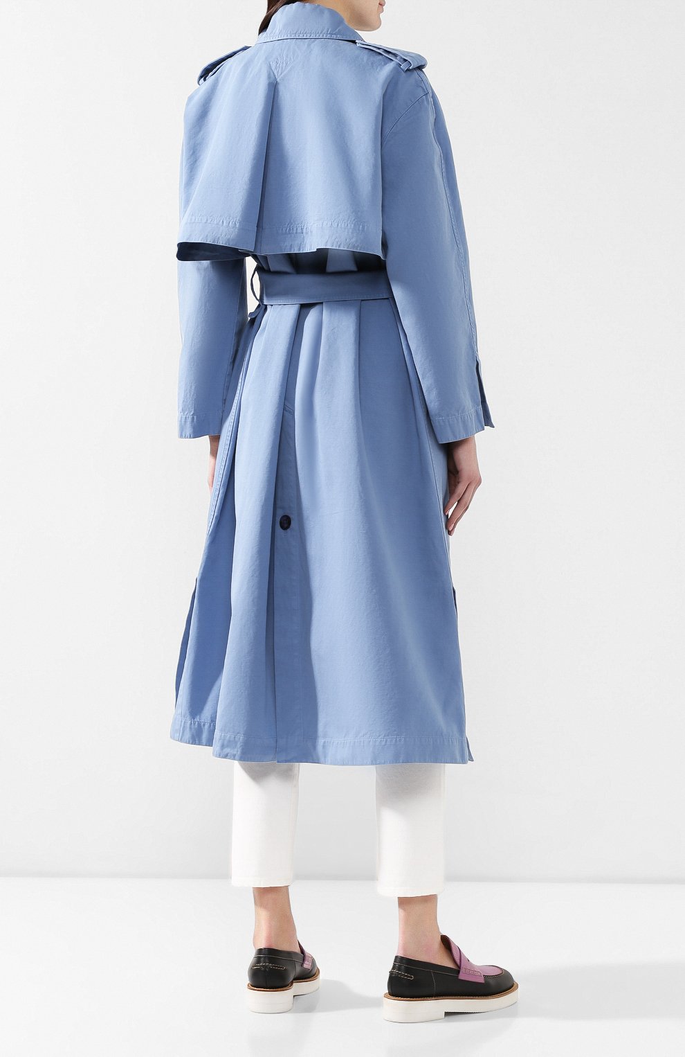 Плащ из смеси хлопка и льна ACNE STUDIOS, арт. A90111, фото 4