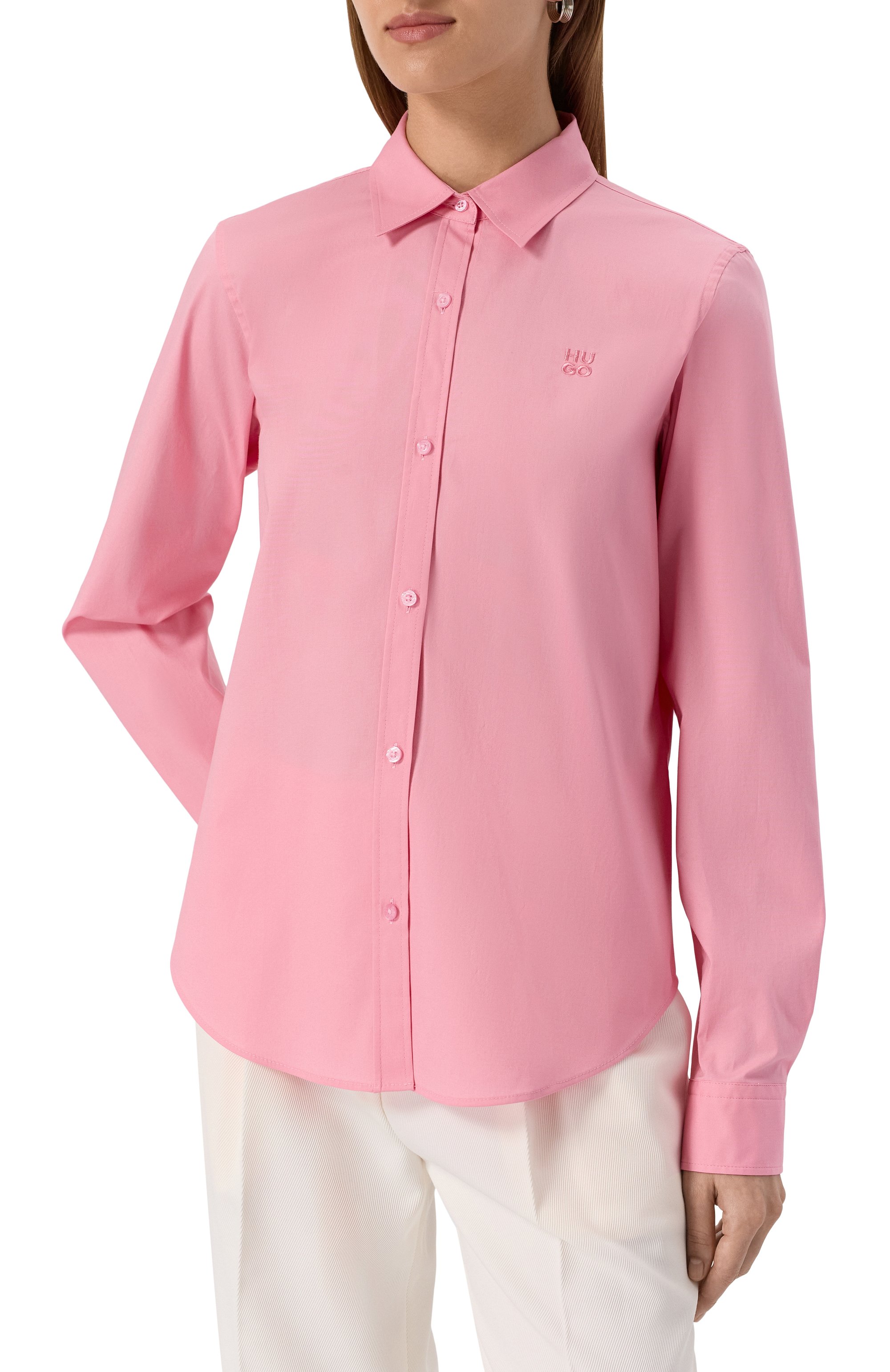 Хлопковая рубашка HUGO, арт. 50496339, фото 3