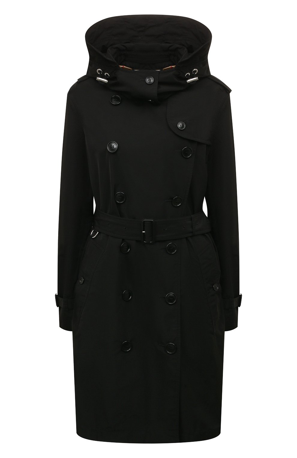 Тренч kensington BURBERRY черного цвета по цене 134500 руб., арт. 8006111, фото 1 Тренч kensington BURBERRY, арт. 8006111, фото 1