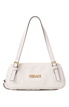 Женская сумка versace tag VERSACE белого цвета, арт. 1015792/1A13171 | Фото 1 (Размер: medium; Драгоценные камни: Проставлено; Материал: Натуральная кожа; Материал сплава: Проставлено)