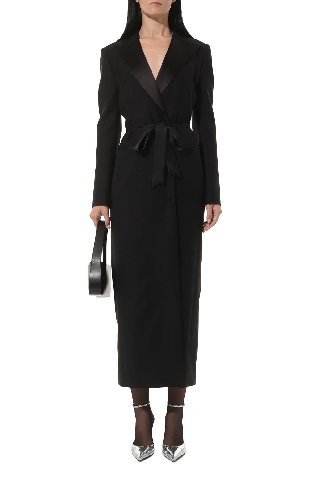 Шерстяное платье GOOROO черного цвета по цене 138780 руб., арт. D007S-3000-900-S23, фото 2 Шерстяное платье GOOROO, арт. D007S-3000-900-S23, фото 2