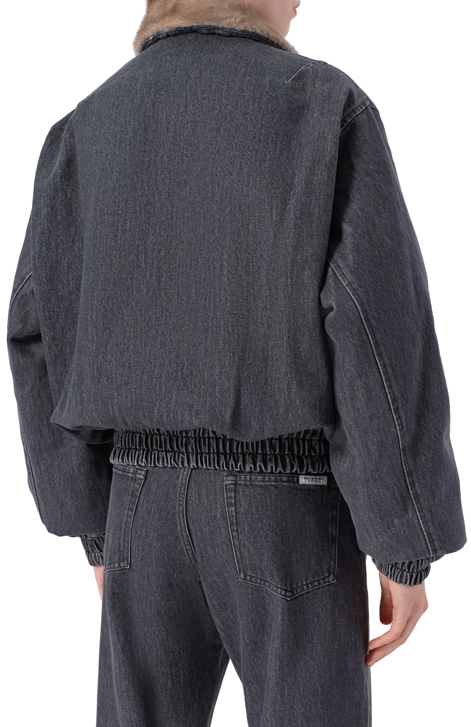 Джинсовый бомбер с отделкой из норки FORTE DEI MARMI COUTURE, арт. 25WF7350M, фото 4