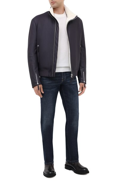 Кожаный бомбер ANDREA CAMPAGNA, арт. 93900H3386850, фото 2