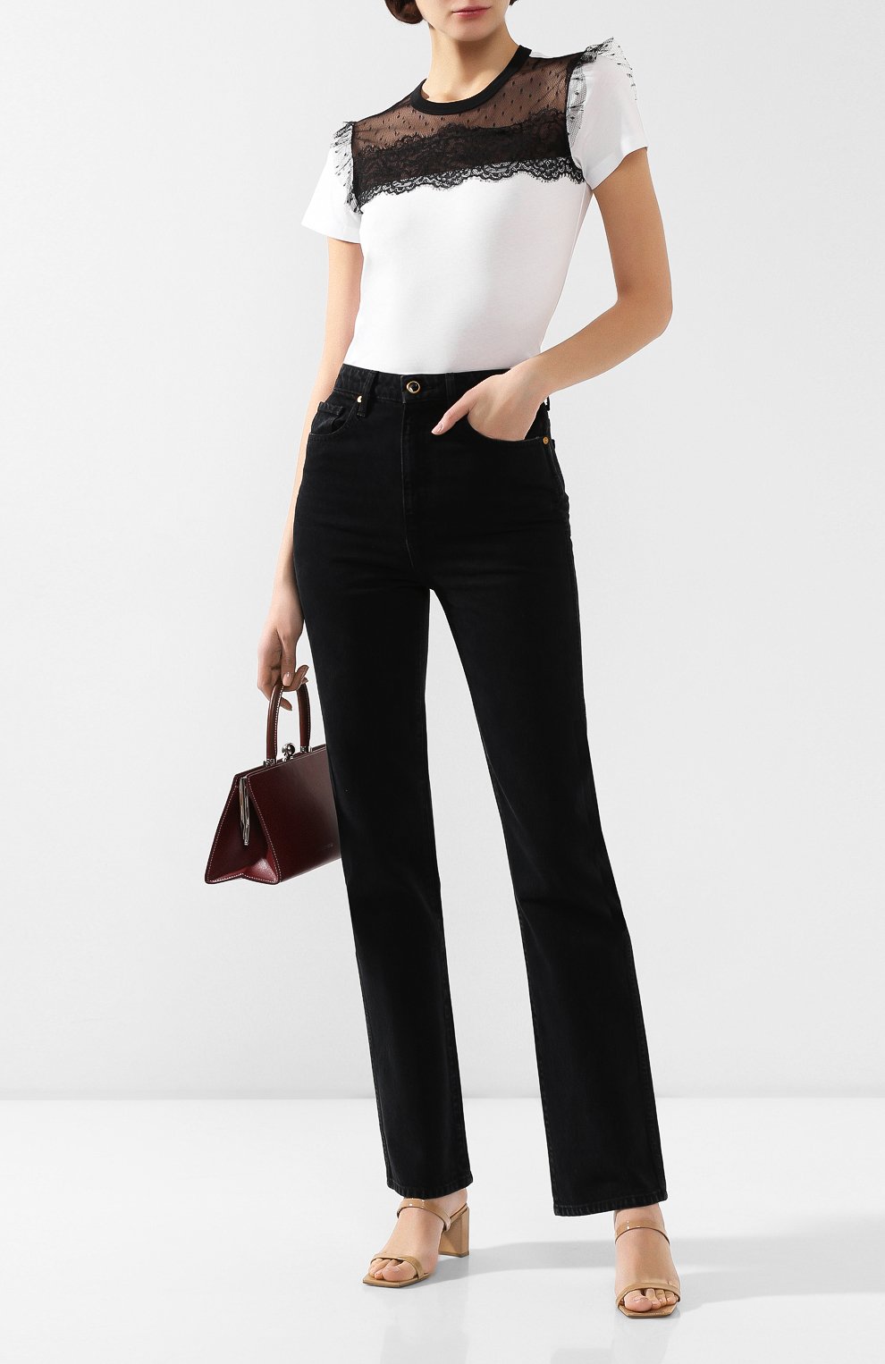 Хлопковая футболка REDVALENTINO, арт. TR3MG05H/4VV, фото 2
