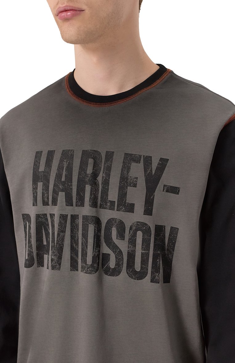 Хлопковый лонгслив HARLEY-DAVIDSON, арт. 99181-24VM, фото 1