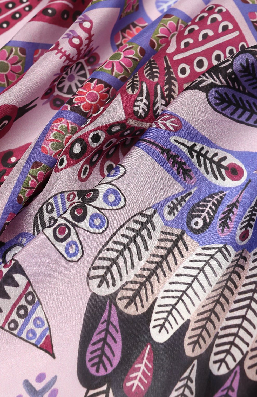 Шелковый платок небеса GOURJI сиреневого цвета по цене 18980 руб., арт. T21SKY7VIR, фото 4 Шелковый платок небеса GOURJI, арт. T21SKY7VIR, фото 4