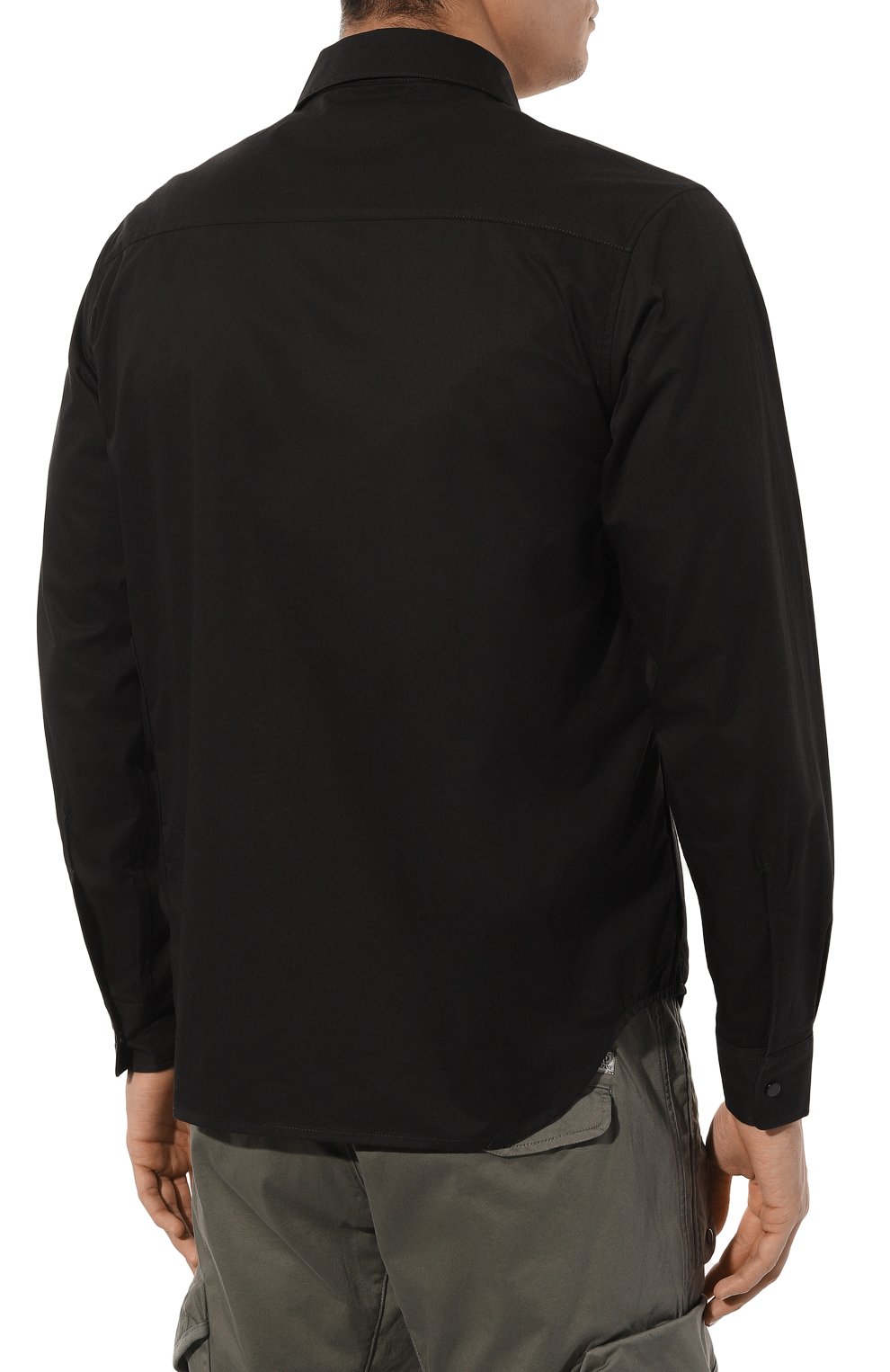 Хлопковая рубашка C.P. COMPANY черного цвета по цене 41700 руб., арт. 16CLSH023A006472A, фото 4 Хлопковая рубашка C.P. COMPANY, арт. 16CLSH023A006472A, фото 4