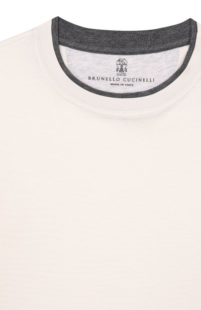 Хлопковая футболка BRUNELLO CUCINELLI, арт. B0B13T157B, фото 3