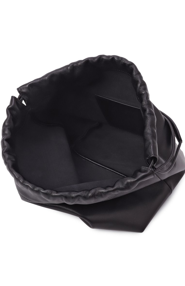 Женская сумка dumpling JIL SANDER черного цвета, арт. J07WG0027/P7365 | Фото 5 (Размер: small; Материал сплава: Проставлено; Драгоценные камни: Проставлено; Материал: Натуральная кожа)