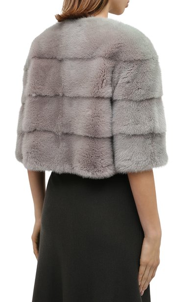 Шуба из меха норки YVES SALOMON, арт. 6EYV27941VMLX, фото 4