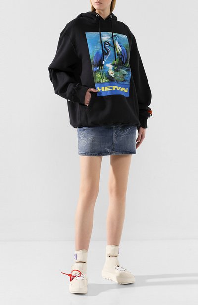 Текстильные кроссовки cst- 001  OFF-WHITE, арт. 0WIA132E19F45105B1B2, фото 2