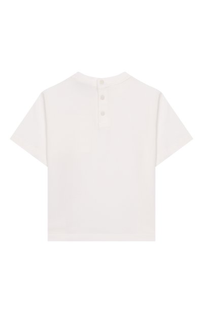 Хлопковая футболка EMPORIO ARMANI молочного цвета по цене 8775 руб., арт. EB001326/AF21808, фото 2 Хлопковая футболка EMPORIO ARMANI, арт. EB001326/AF21808, фото 2