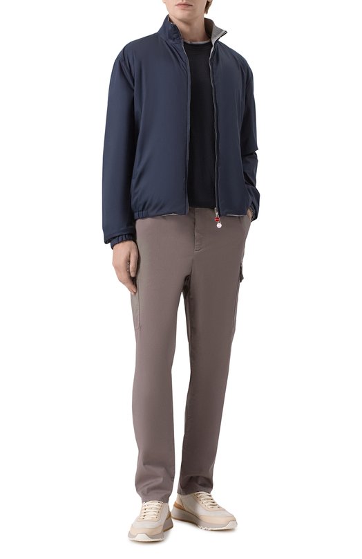 Футболка из шелка и хлопка Brunello Cucinelli MD8217427 Чёрный  MD8217427 Фото 2