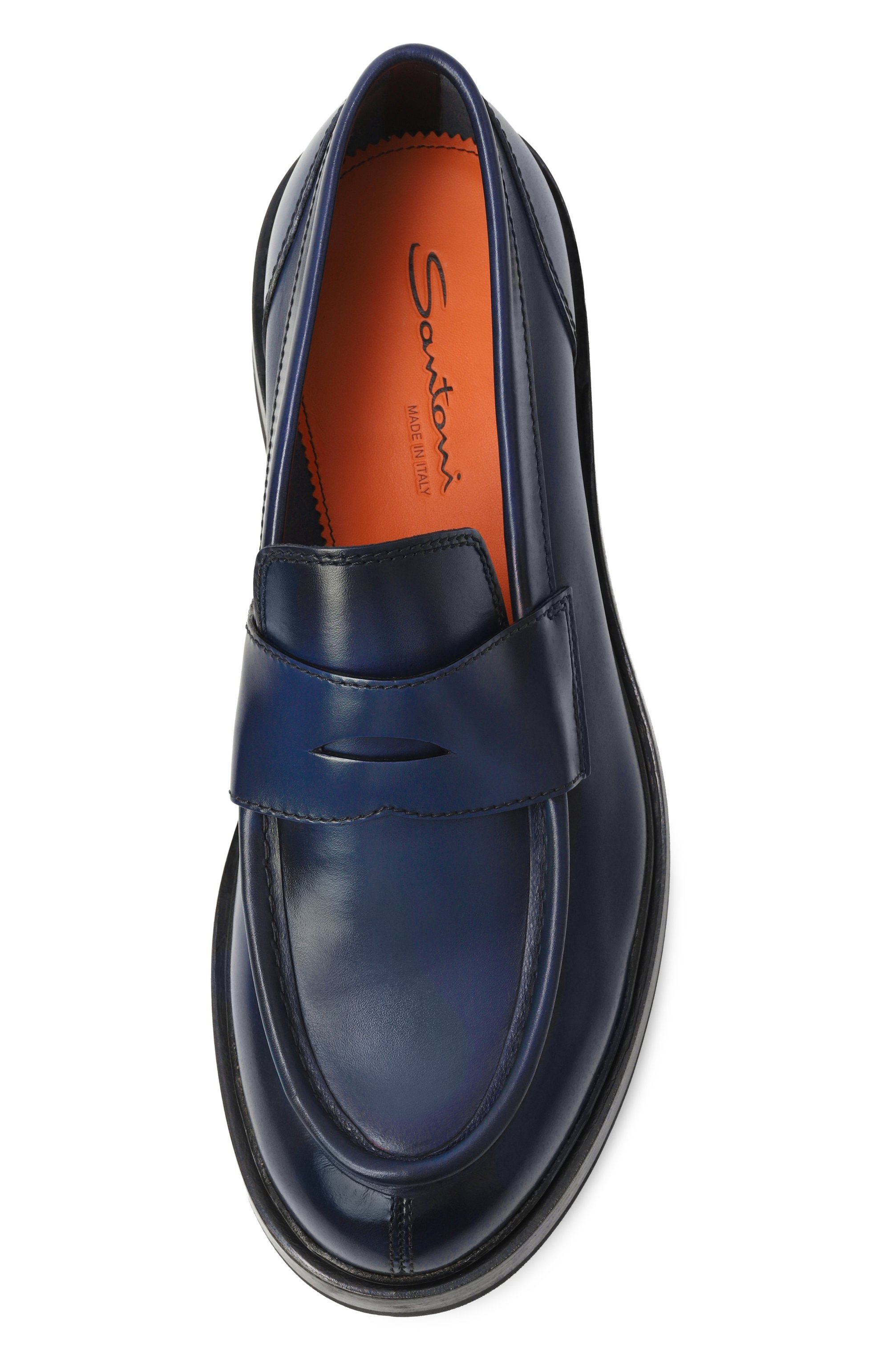 Кожаные пенни-лоферы alfie SANTONI, арт. MCAG18365JW6SNTG, фото 6