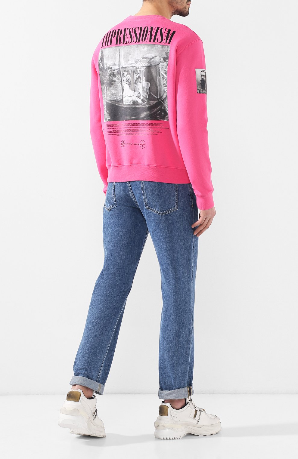 Хлопковый свитшот OFF-WHITE, арт. 0MBA025R190030112888/W, фото 2