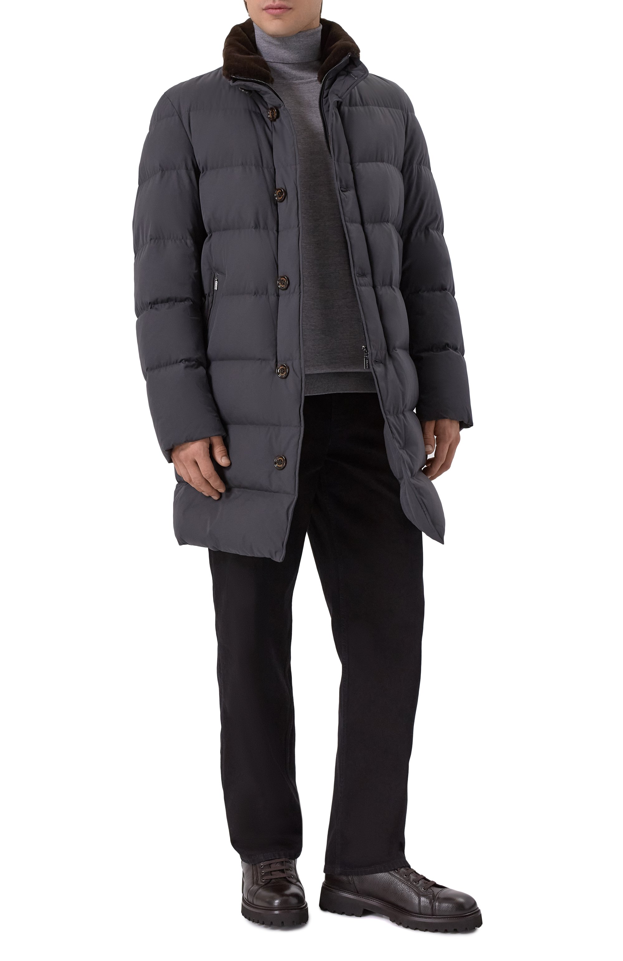 Кожаные ботинки W.GIBBS, арт. 0672001/CERV0 VACCHETTA FUR_NAPPA/SHI/EVA, фото 2