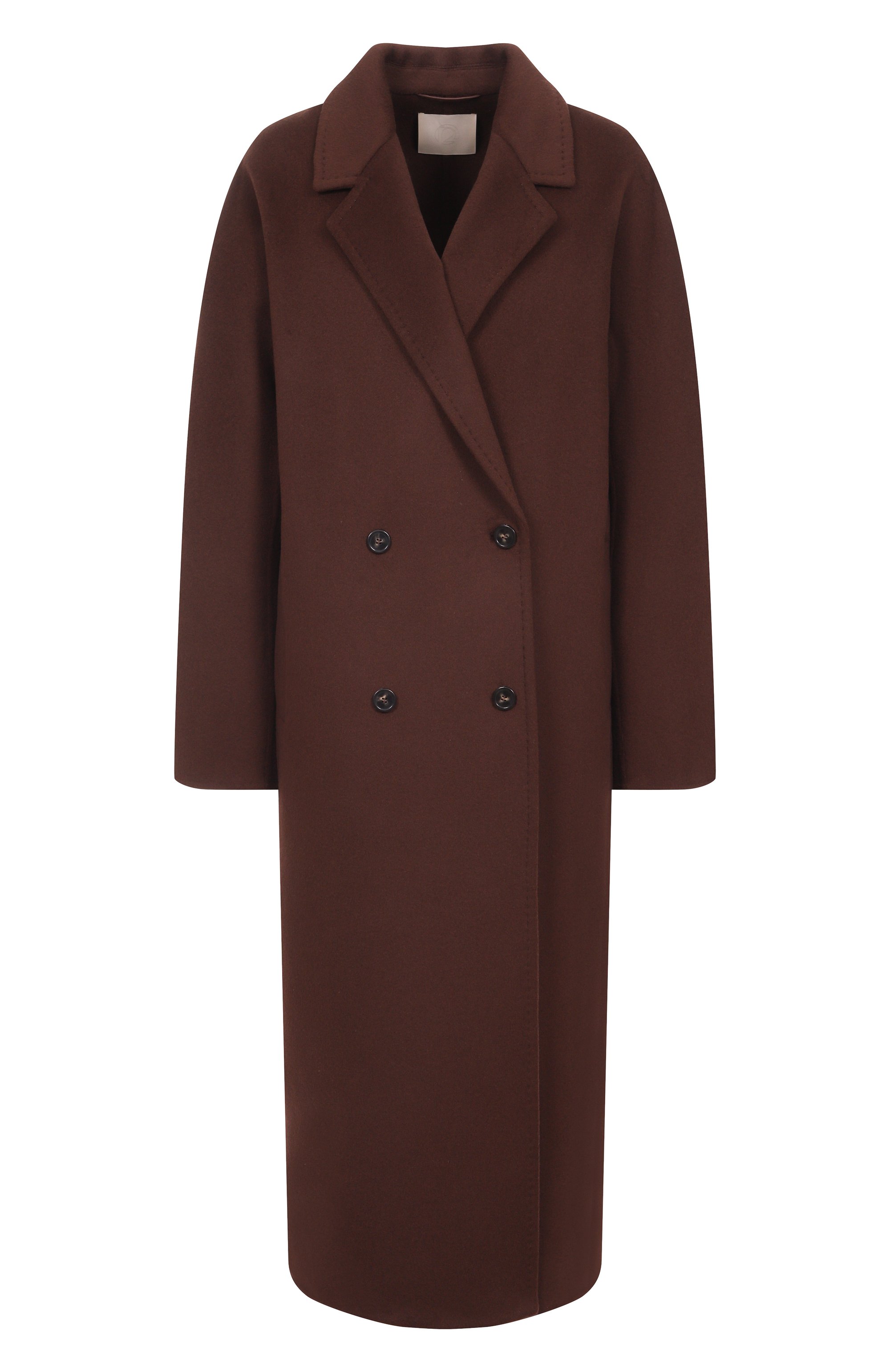 Пальто из шерсти и кашемира 12 STOREEZ коричневого цвета по цене 65000 руб., арт. 133527, фото 1 Пальто из шерсти и кашемира 12 STOREEZ, арт. 133527, фото 1