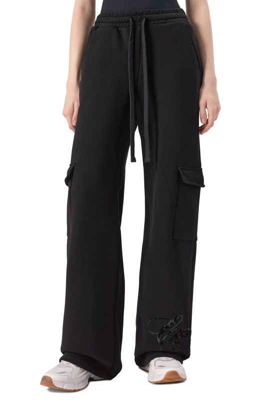 Хлопковые брюки-карго Comme des Fuckdown CFABW01398 Чёрный  CFABW01398 Фото 3