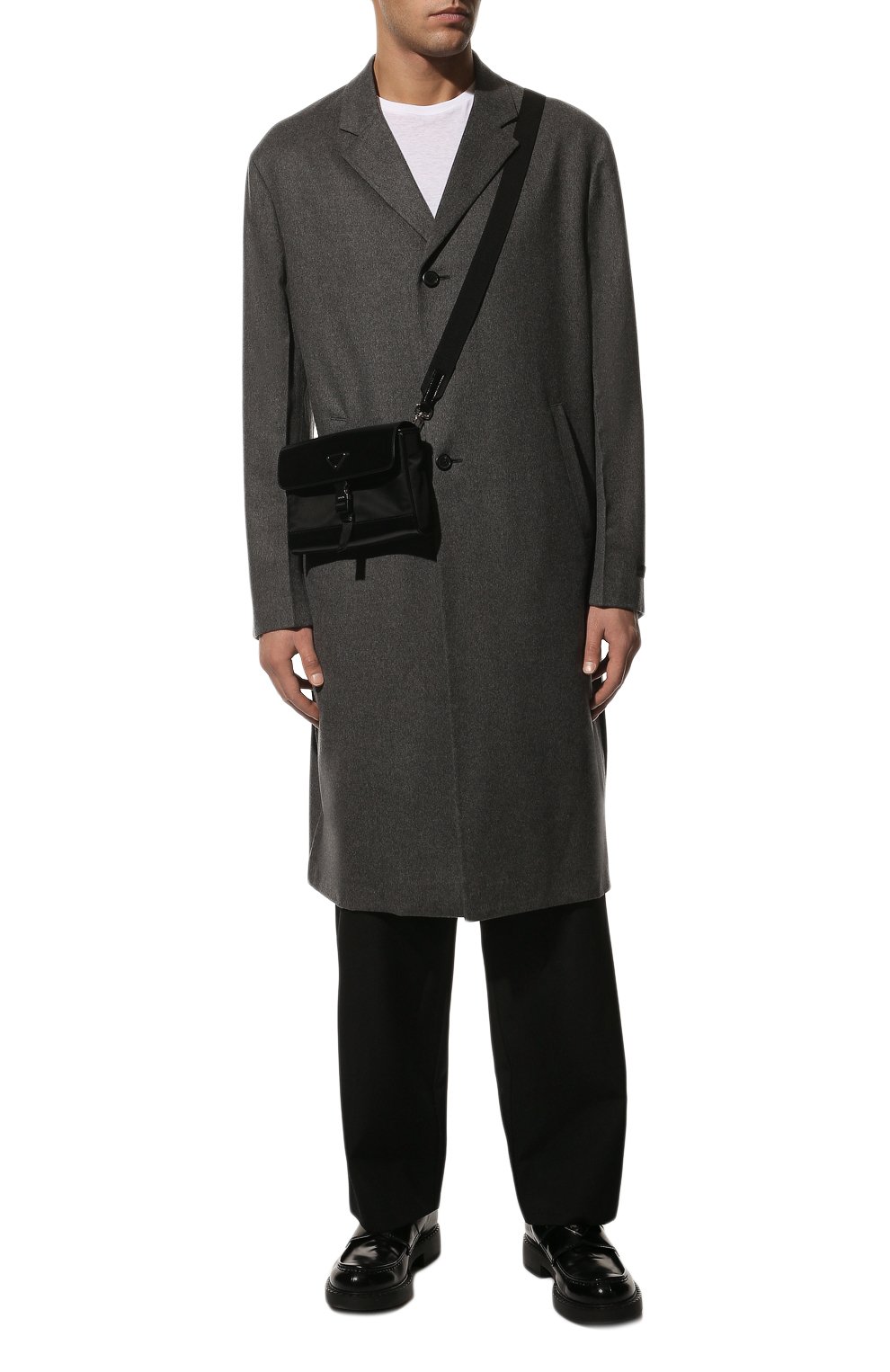 Текстильная сумка PRADA черного цвета по цене 120000 руб., арт. 2VD044-789-F0002-OOO, фото 8 Текстильная сумка PRADA, арт. 2VD044-789-F0002-OOO, фото 8