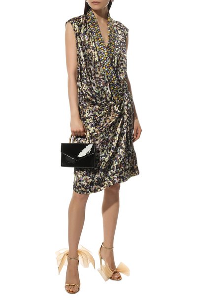 Шелковое платье DRIES VAN NOTEN зеленого цвета по цене 163000 руб., арт. 221-031082-4040, фото 2 Шелковое платье DRIES VAN NOTEN, арт. 221-031082-4040, фото 2