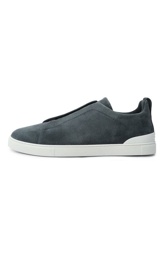 Замшевые кеды Triple Stitch Zegna S4667Z/LHS0Y Синий  S4667Z/LHS0Y Фото 4