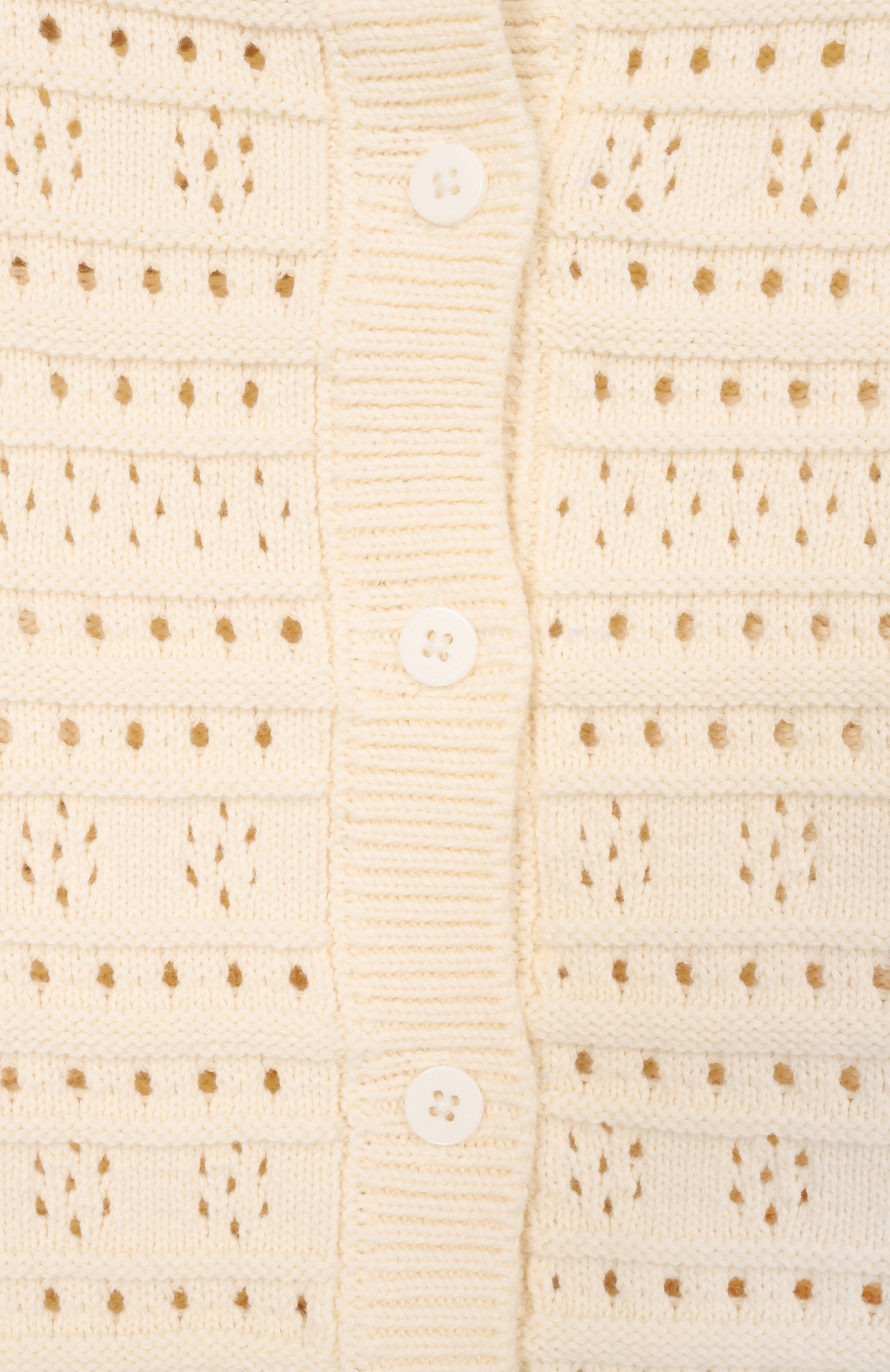 Хлопковый кардиган STELLA MCCARTNEY кремового цвета по цене 18450 руб., арт. TY9A50, фото 3 Хлопковый кардиган STELLA MCCARTNEY, арт. TY9A50, фото 3