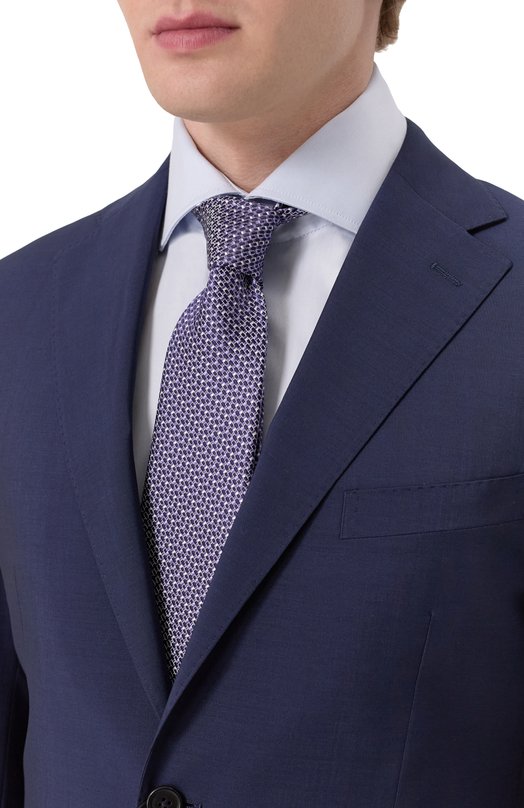 Шелковый галстук Brioni O62H00-PC462 Фиолетовый  O62H00-PC462 Фото 2