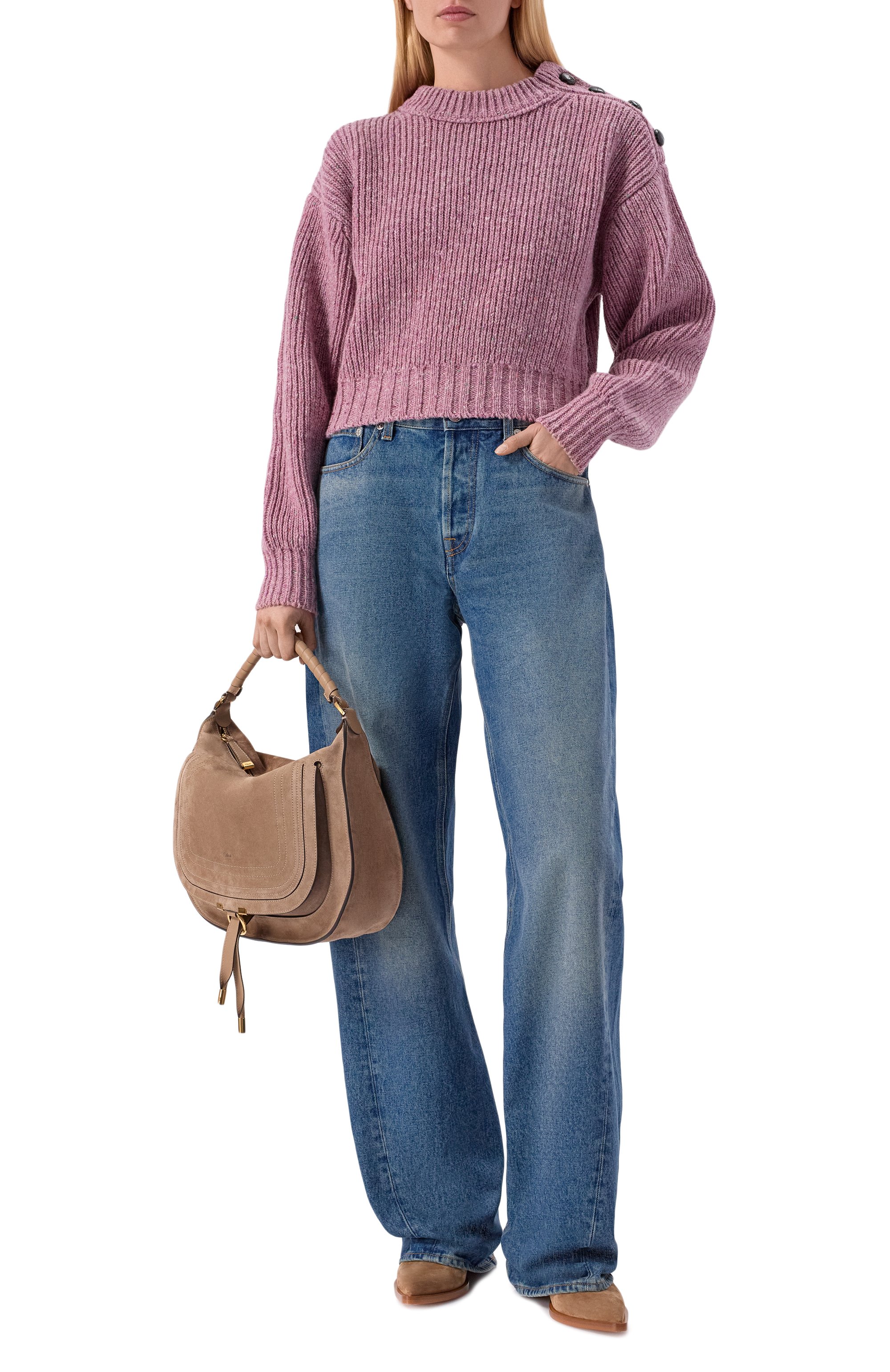 Сумка marcie CHLOÉ бежевого цвета по цене 299500 руб., арт. CH26SS881P37, фото 3 Сумка marcie CHLOÉ, арт. CH26SS881P37, фото 3