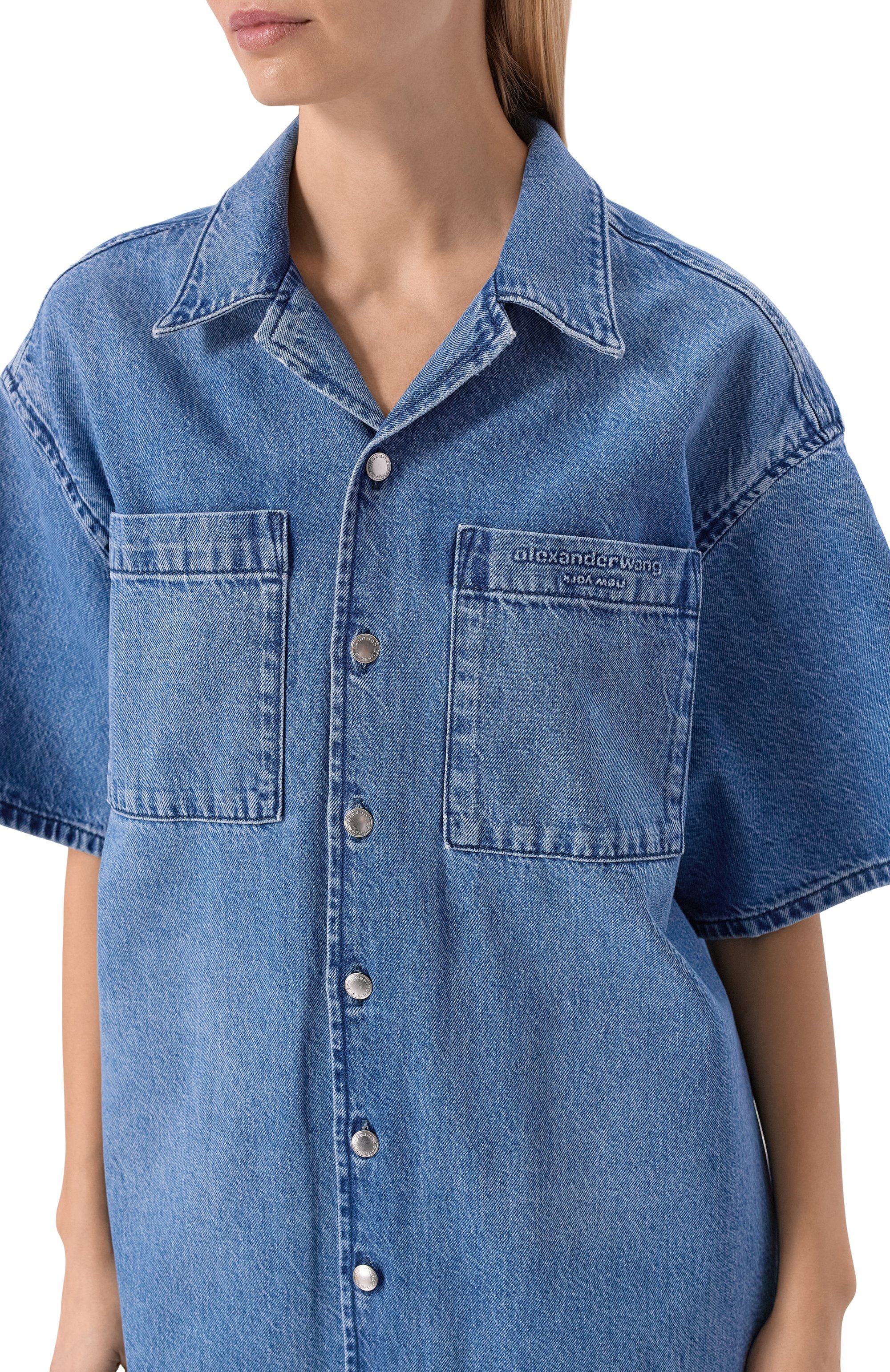 Джинсовое платье ALEXANDER WANG, арт. 4DC1266940, фото 5